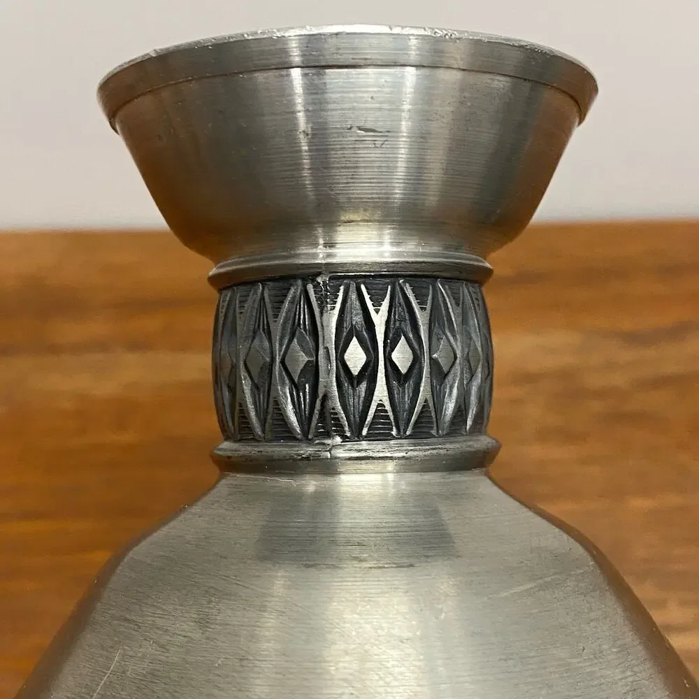 MASTAD Pewter‎ 101 set of 2 Taper Candle Stick Holders Candlesticks made Norway